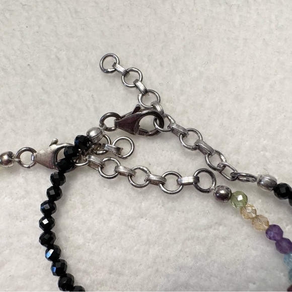 Bundle of two crystal bracelets in 925 sterling silver - Picture 4 of 4